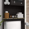 Tall Over-The-Toilet Storage Cabinet - White MDF, 68.3"H, Saves Bathroom Space 12 thumbnail image